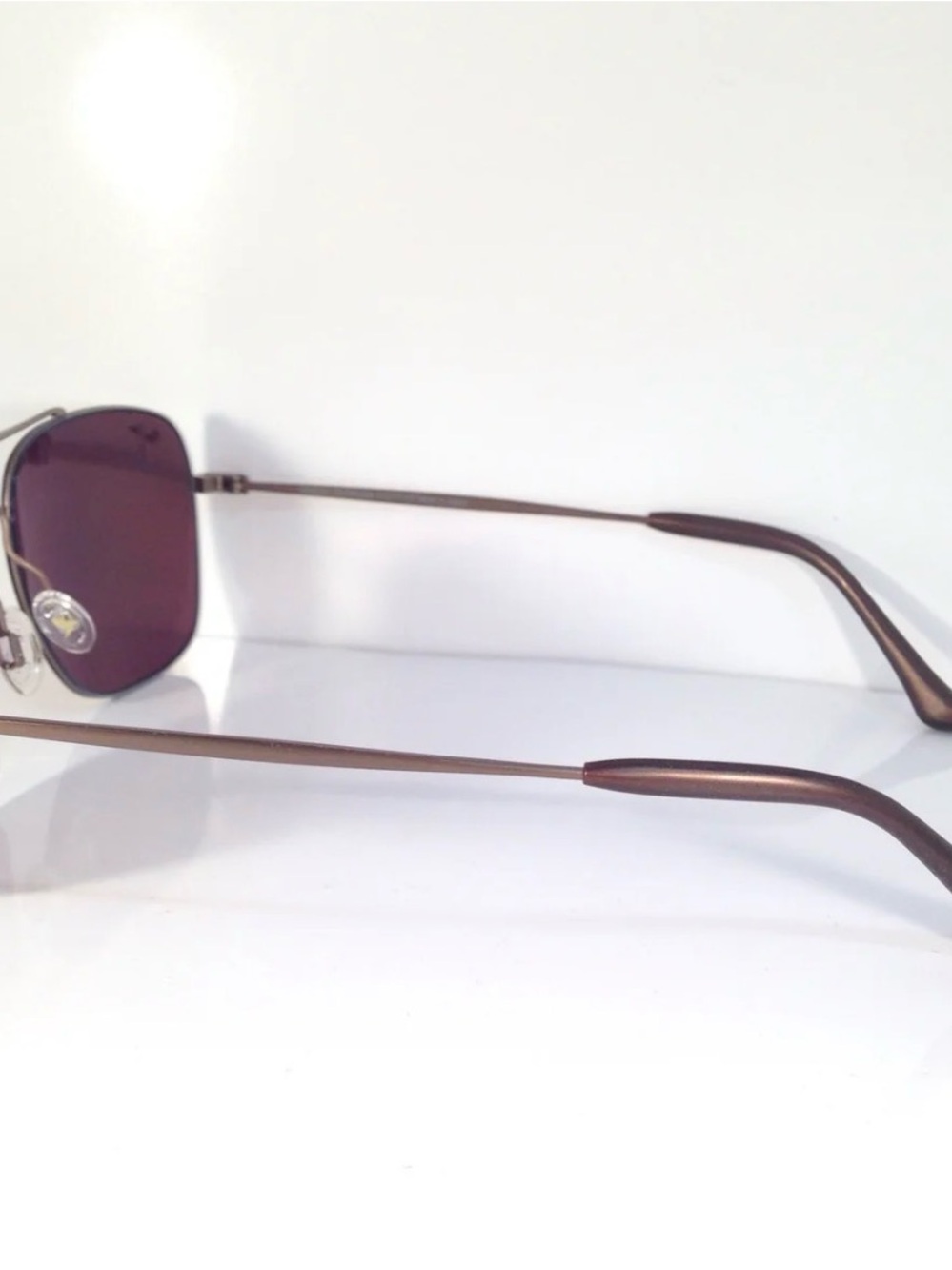 Maui Jim Lava Tube Titanium Aviator Polarized Sunglasses - Picture 3 of 5